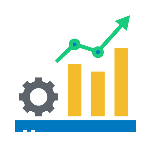 رسم بياني يشير إلى زيادة المبيعات